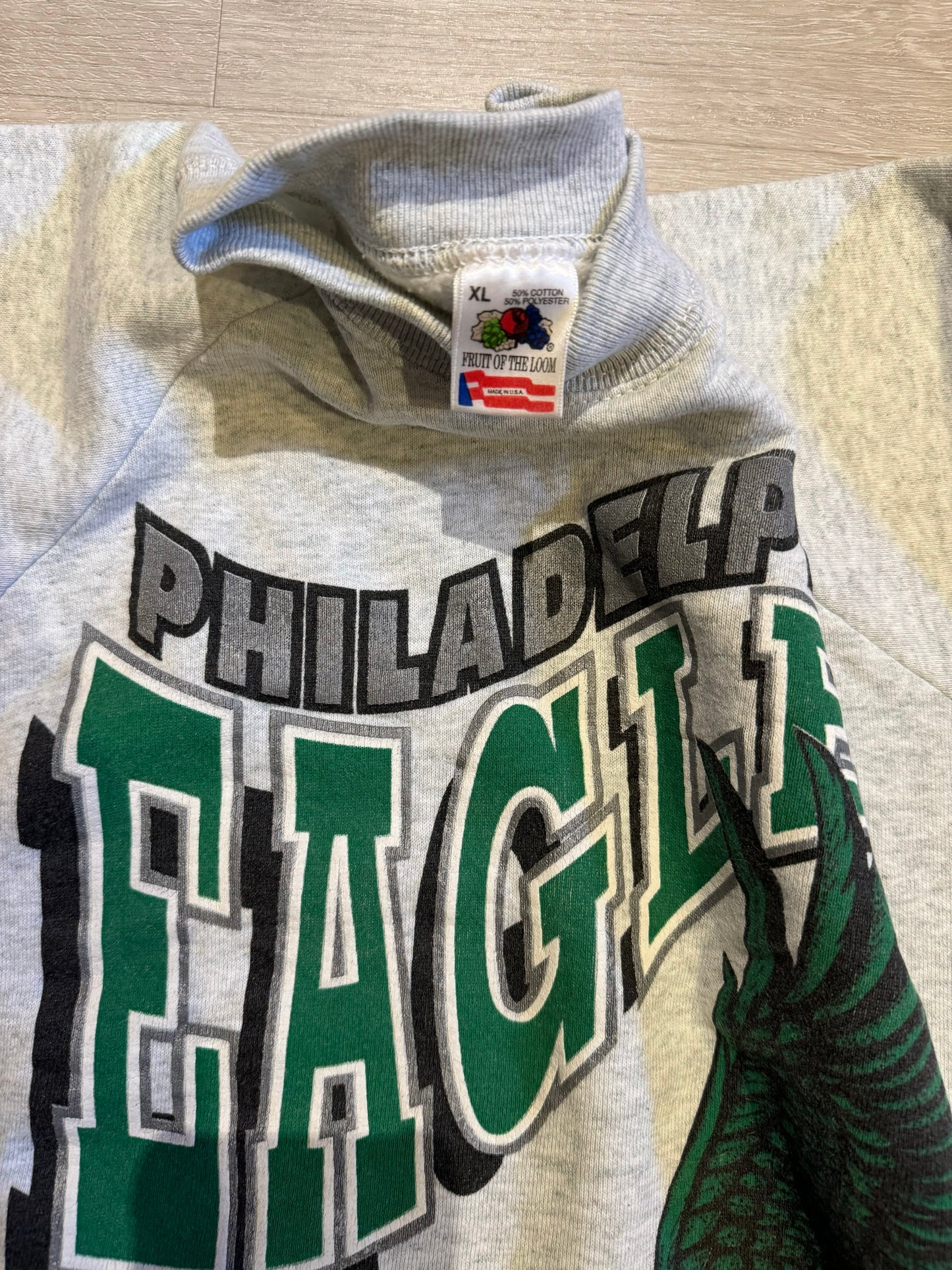 Philadelphia Eagles Vintage Gray Crewneck #1003