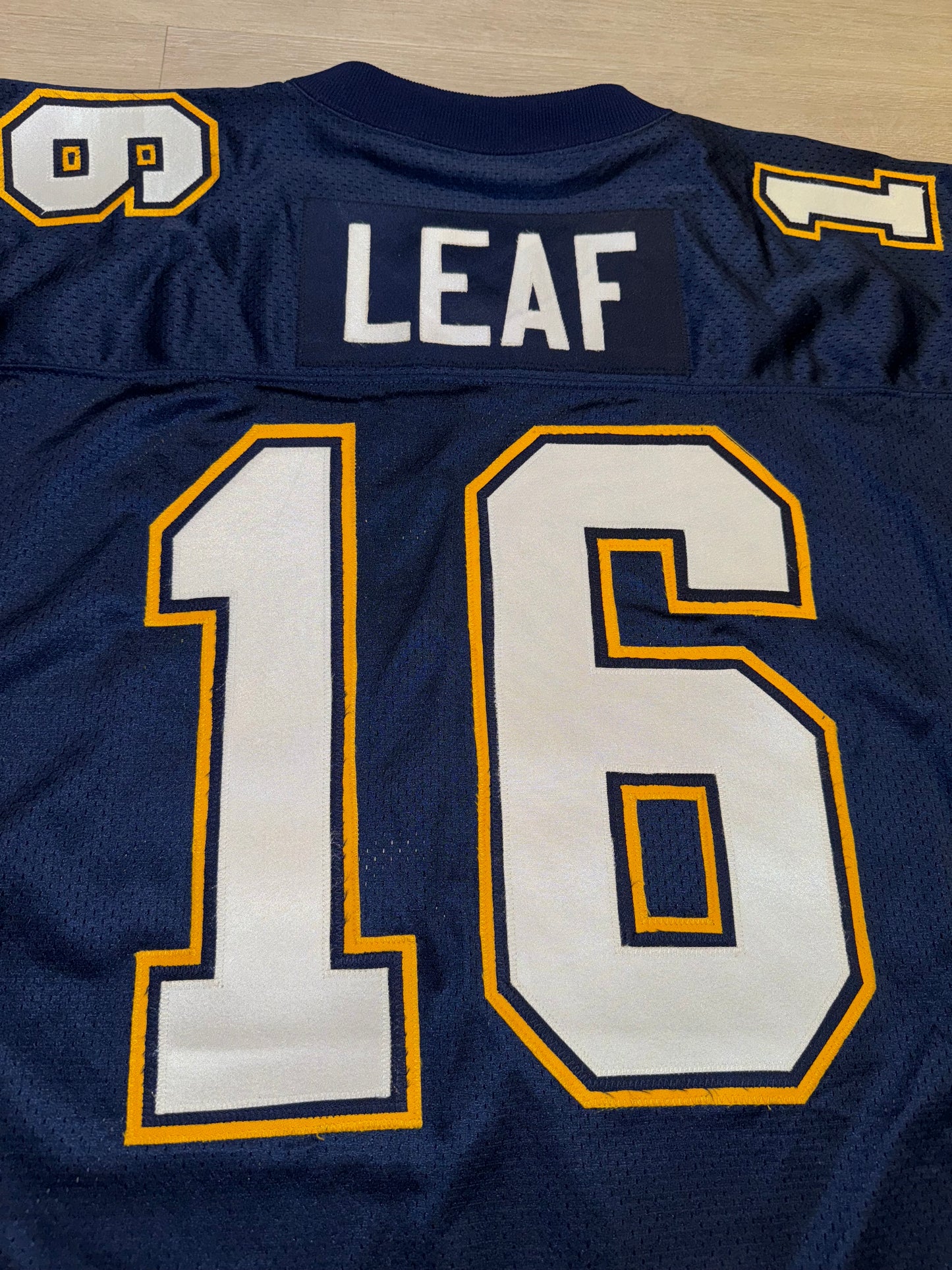 Vintage Ryan Leaf San Diego Chargers Authentic Starter Pro Cut Jersey