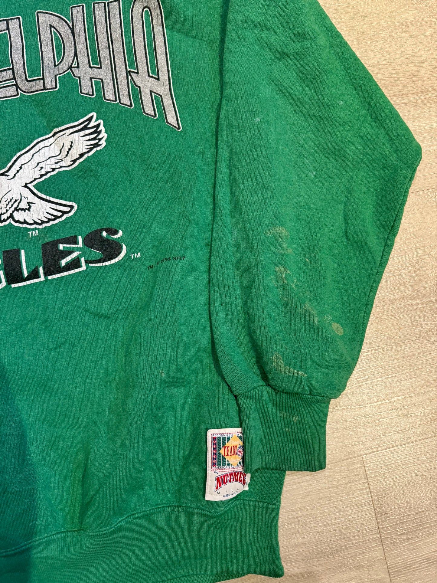 Philadelphia Eagles Vintage Nutmeg Crewneck