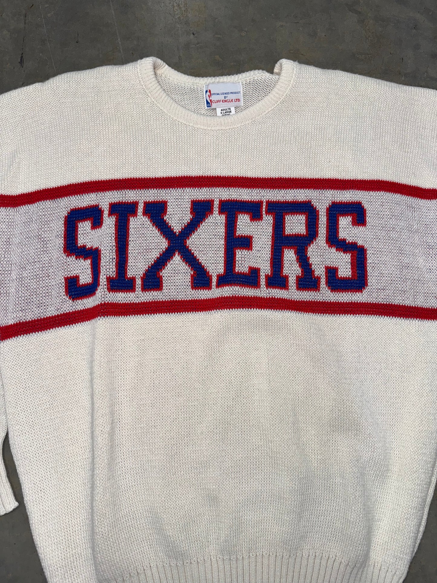 Vintage Philadelphia 76ers Cliff Engle Crewneck