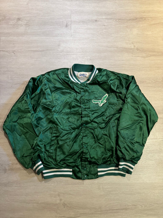 Vintage Philadelphia Eagles Chalk Line Satin Jacket