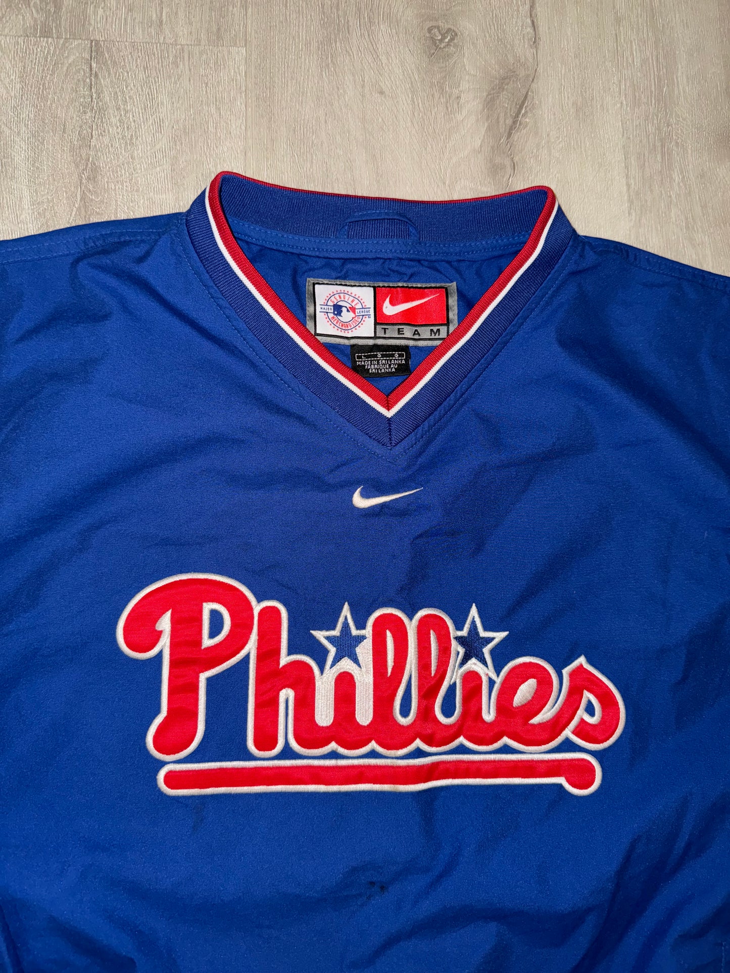 Phillies Nike Windbreaker Pullover #1015 (L)