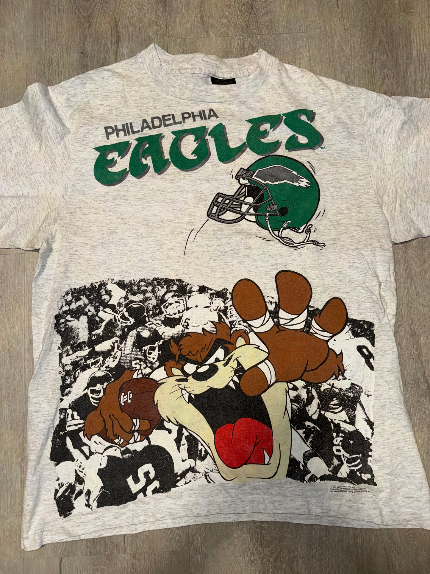 Vintage Philadelphia Eagles Tasmanian Devil shirt