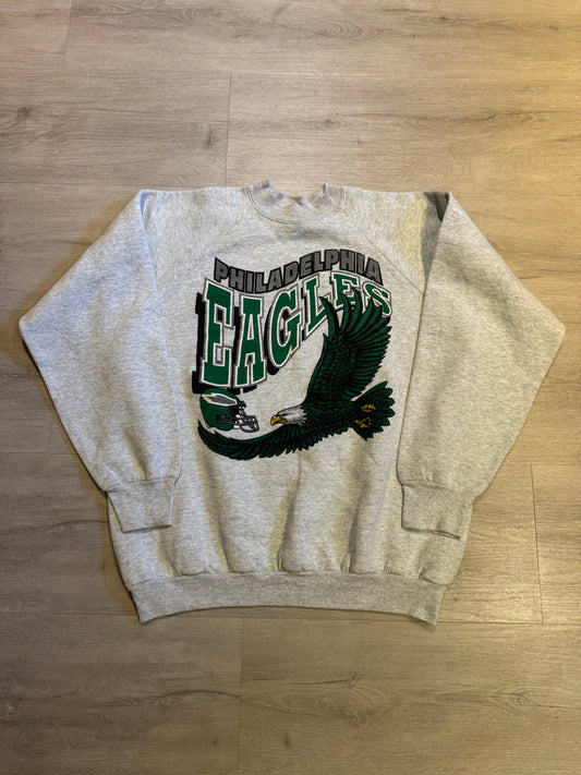 Philadelphia Eagles Vintage Gray Crewneck #1003