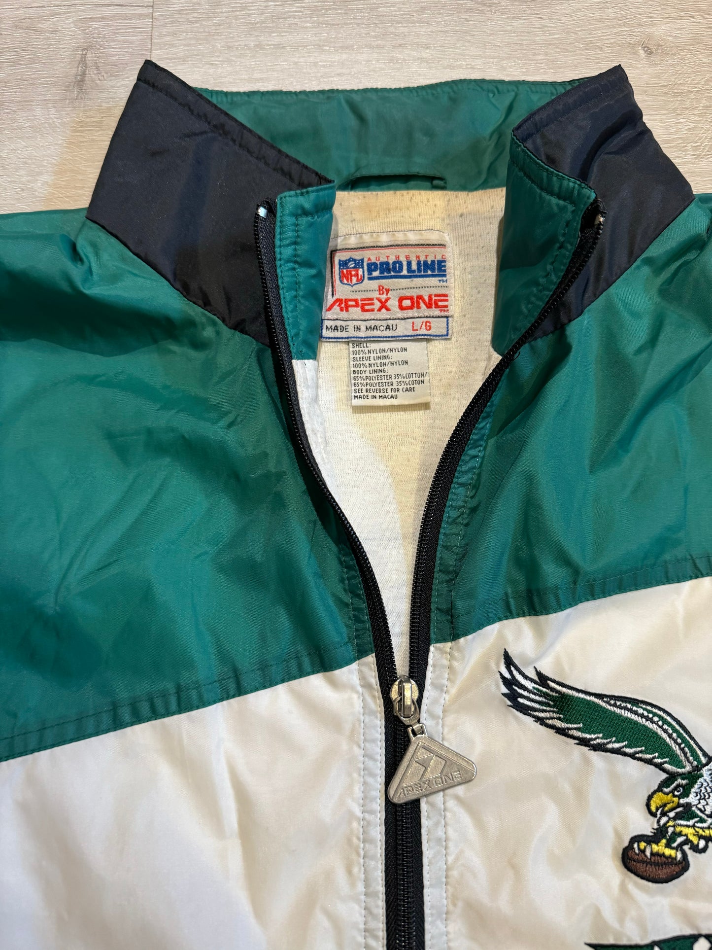 Vintage Philadelphia Eagles Apex One Windbreaker Jacket