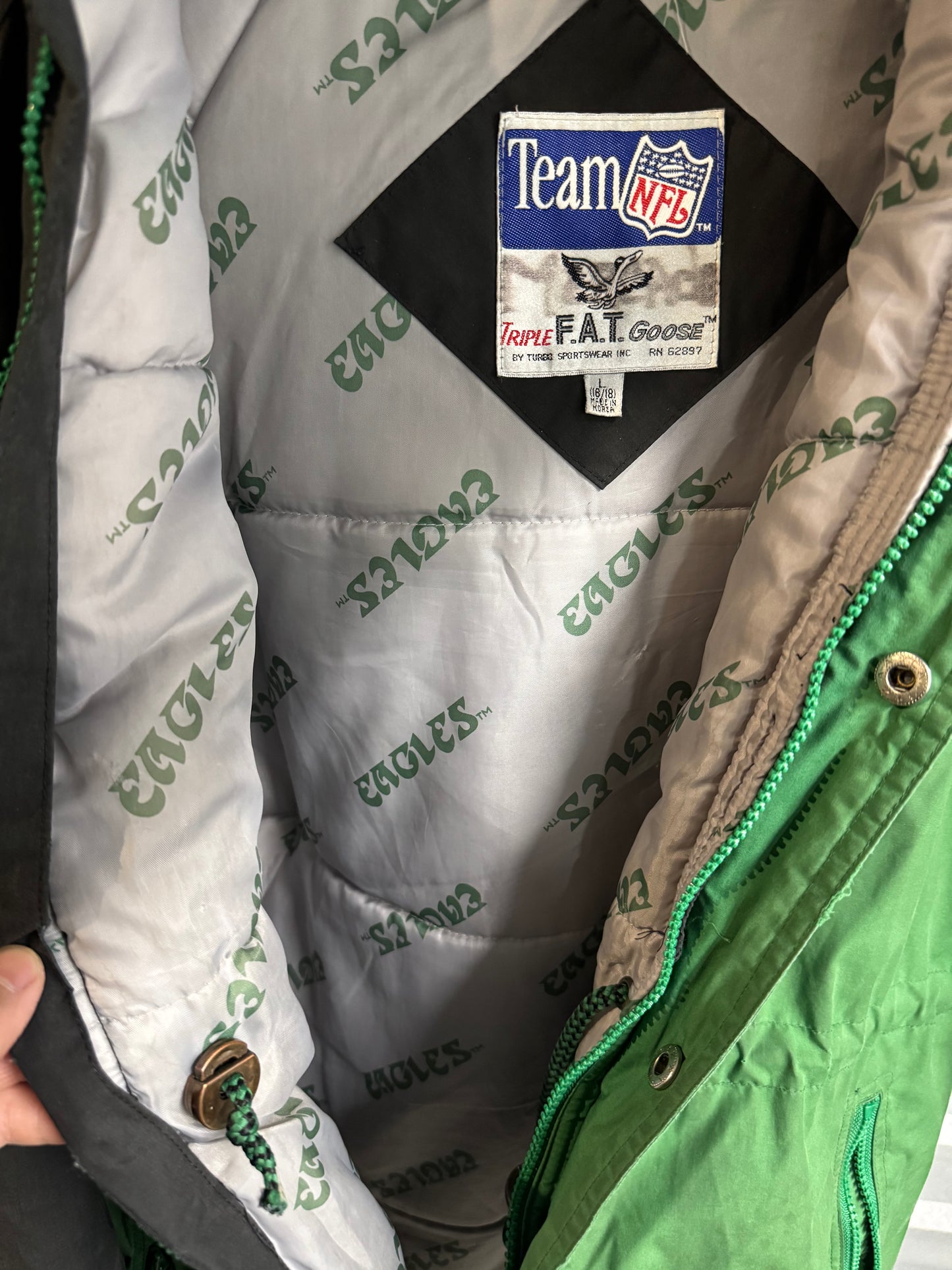 Vintage Philadelphia Eagles Triple Fat Goose Jacket