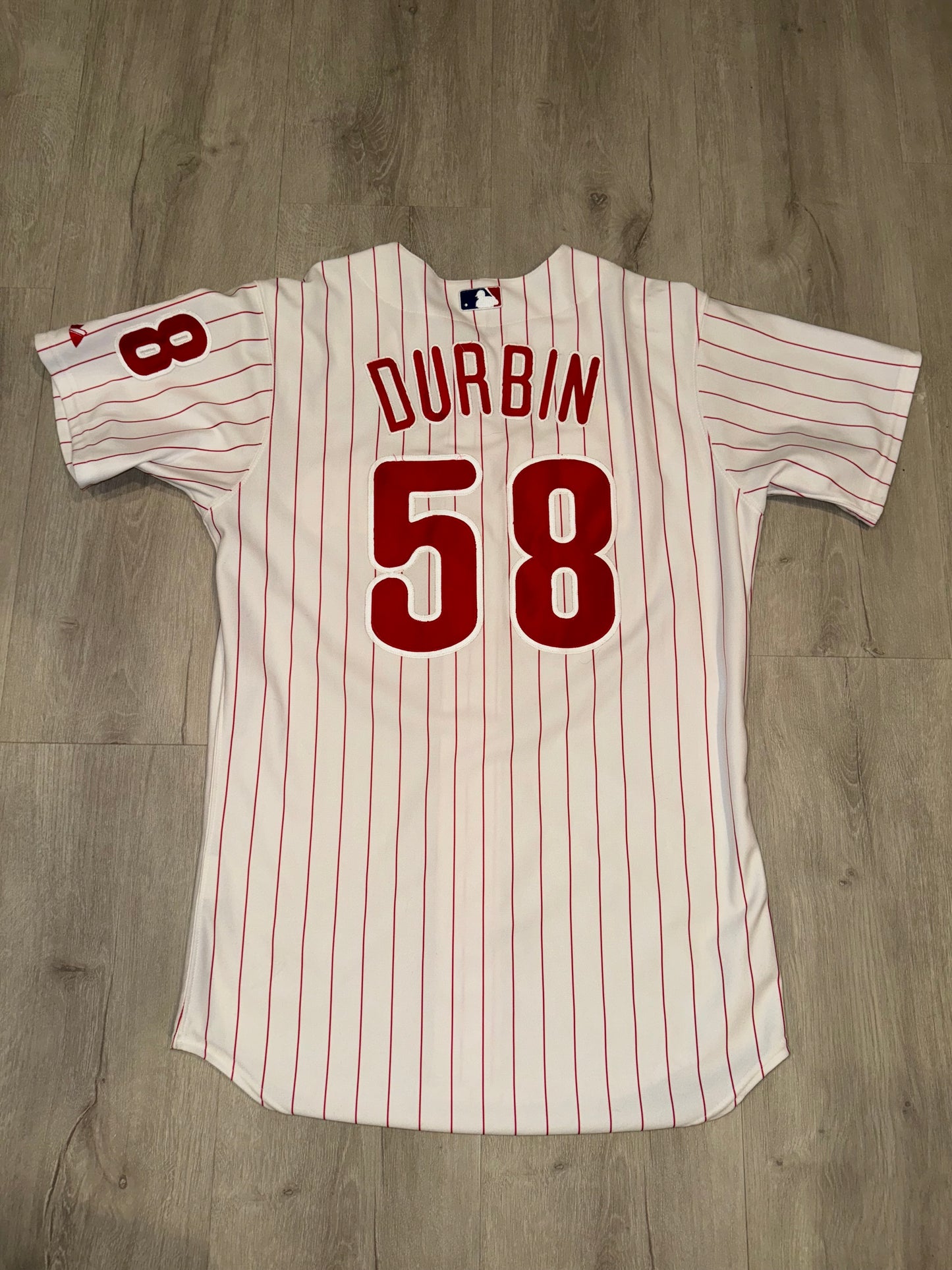 Phillies Chad Durbin game worn jersey #1069