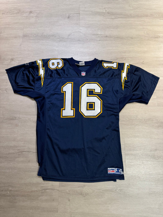 Vintage Ryan Leaf San Diego Chargers Authentic Starter Pro Cut Jersey