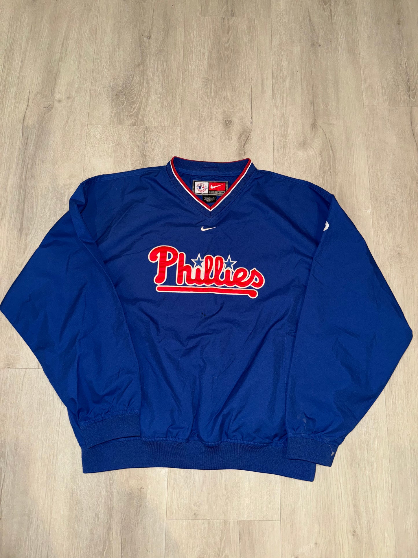 Phillies Nike Windbreaker Pullover #1015 (L)