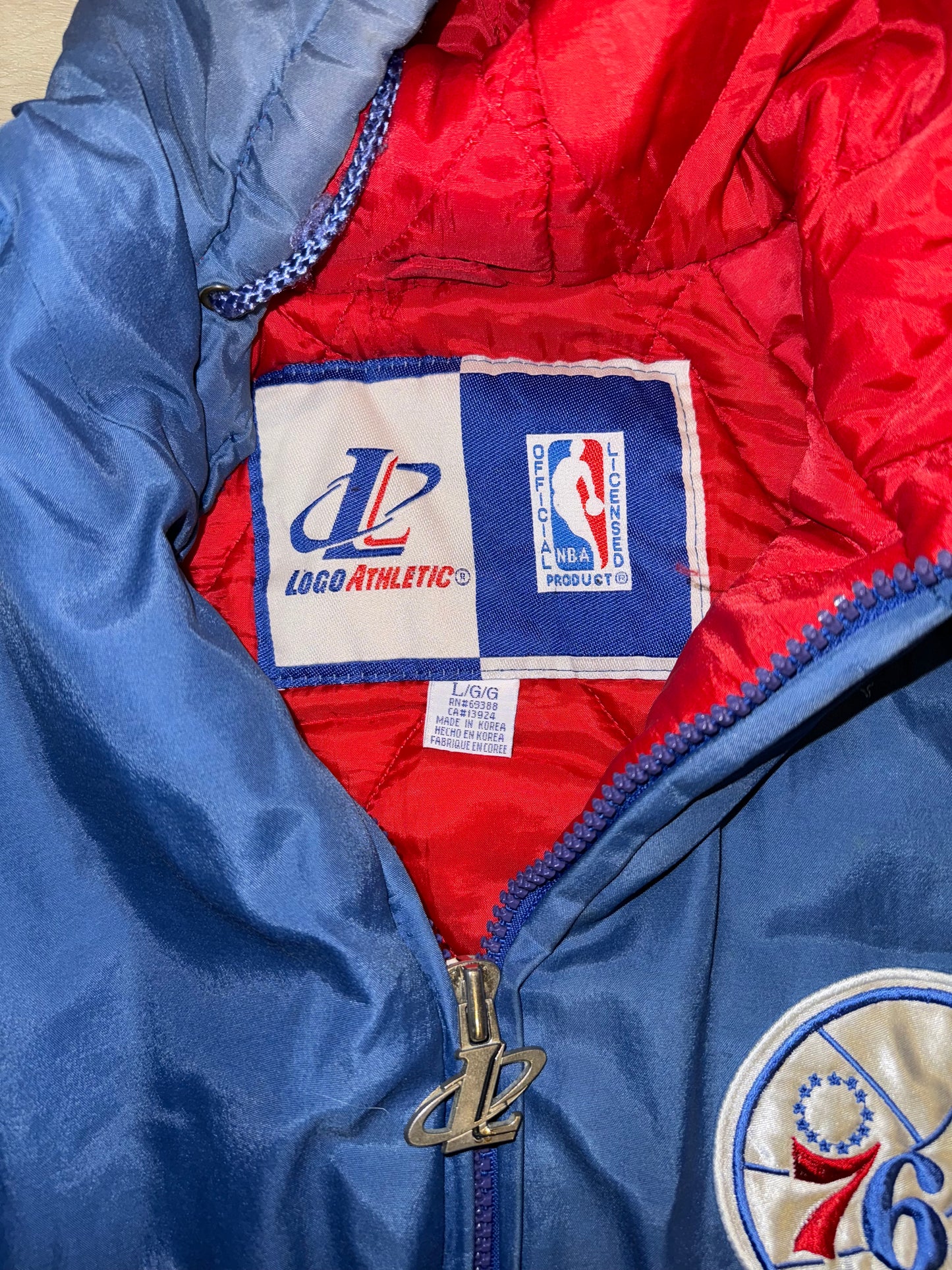 Vintage Philadelphia 76ers Logo Athletic Jacket