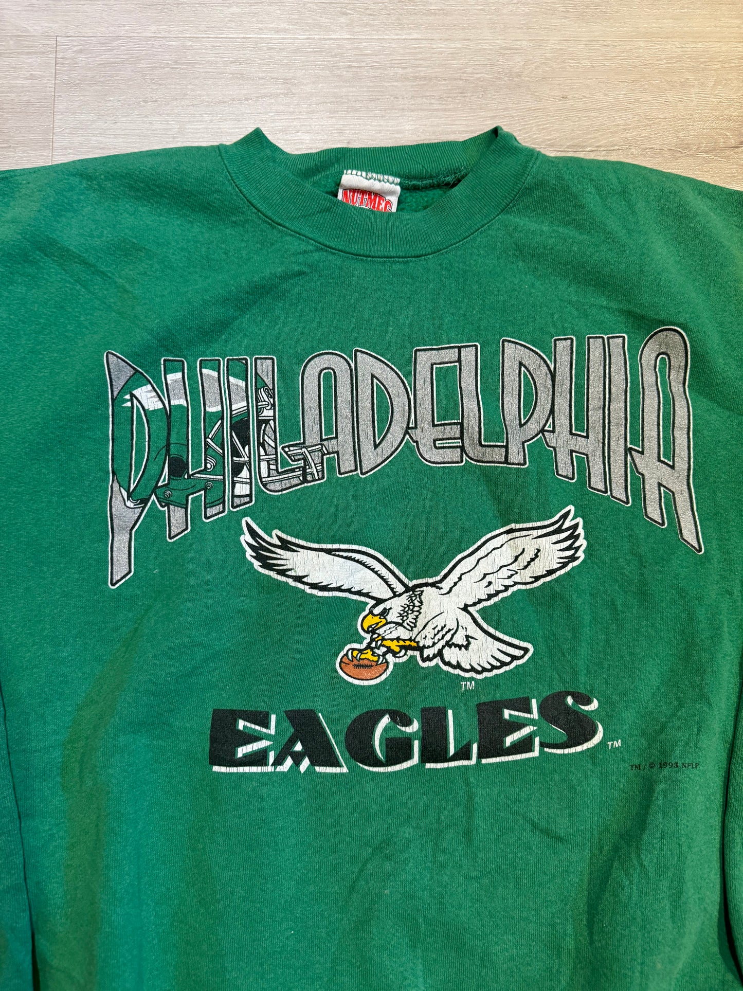 Philadelphia Eagles Vintage Nutmeg Crewneck