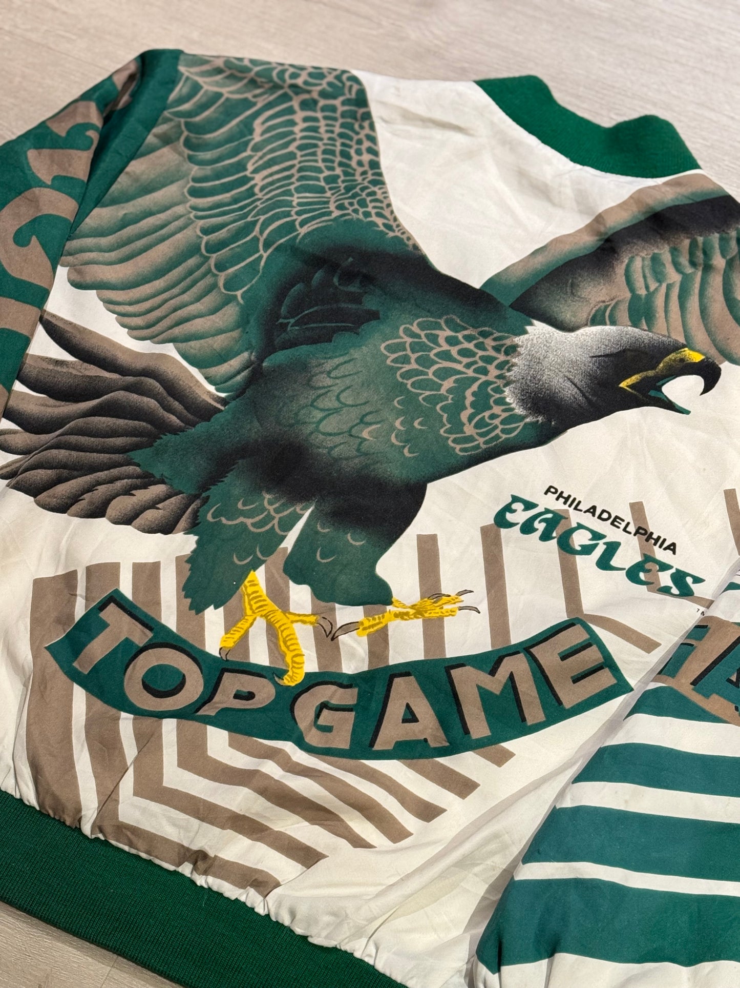 Vintage Philadelphia Eagles Campri Top Game Jacket