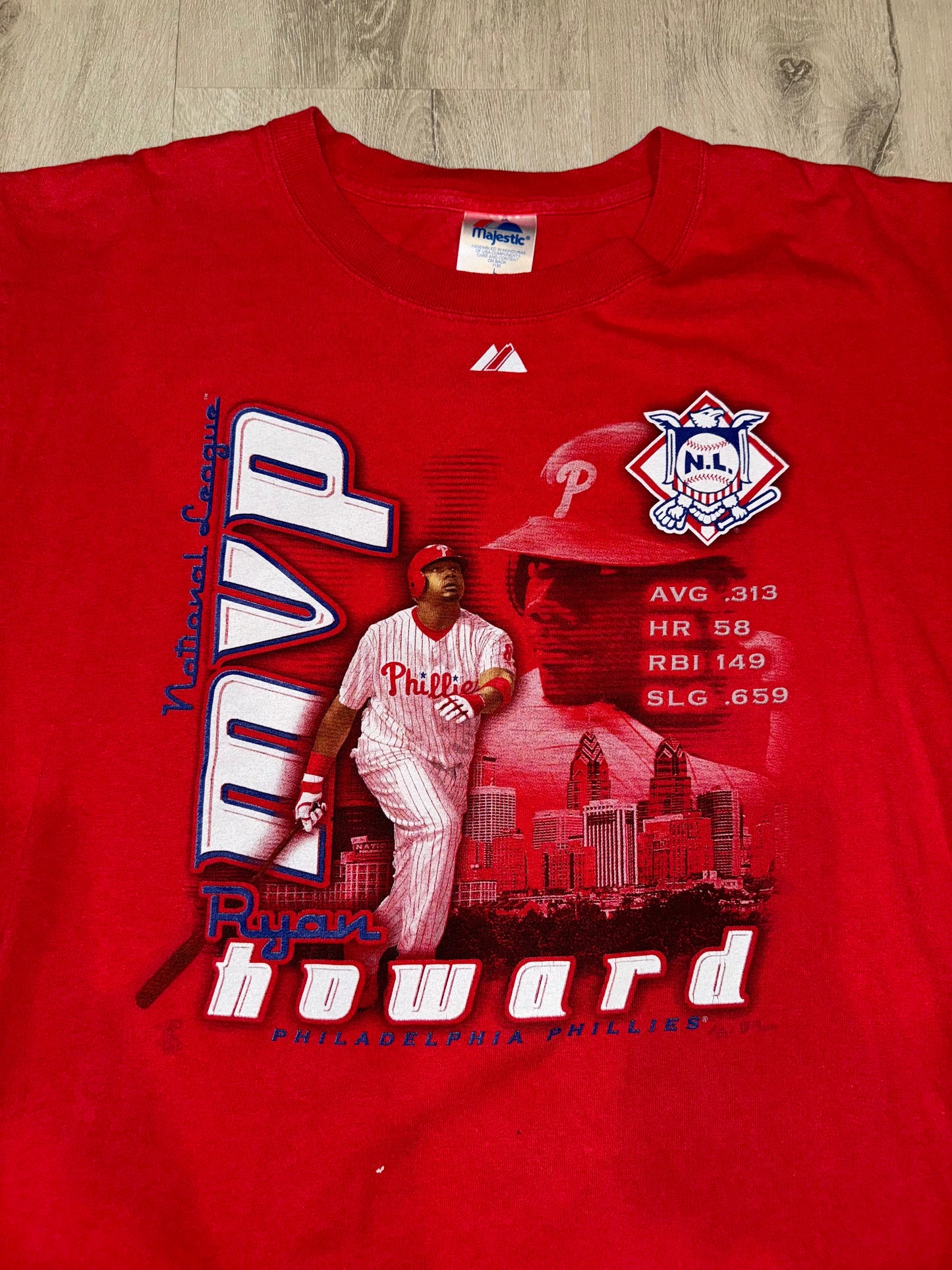 Phillies Ryan Howard MVP shirt #1051 (L)