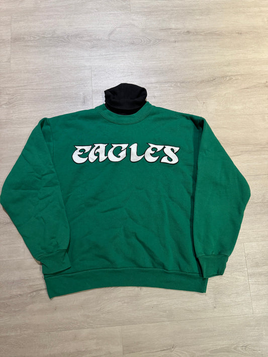 Vintage Philadelphia Eagles Kelly Green Turtleneck