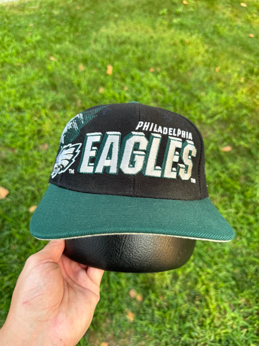 Vintage Philadelphia Eagles Sports Specialties Shadow black dome hat