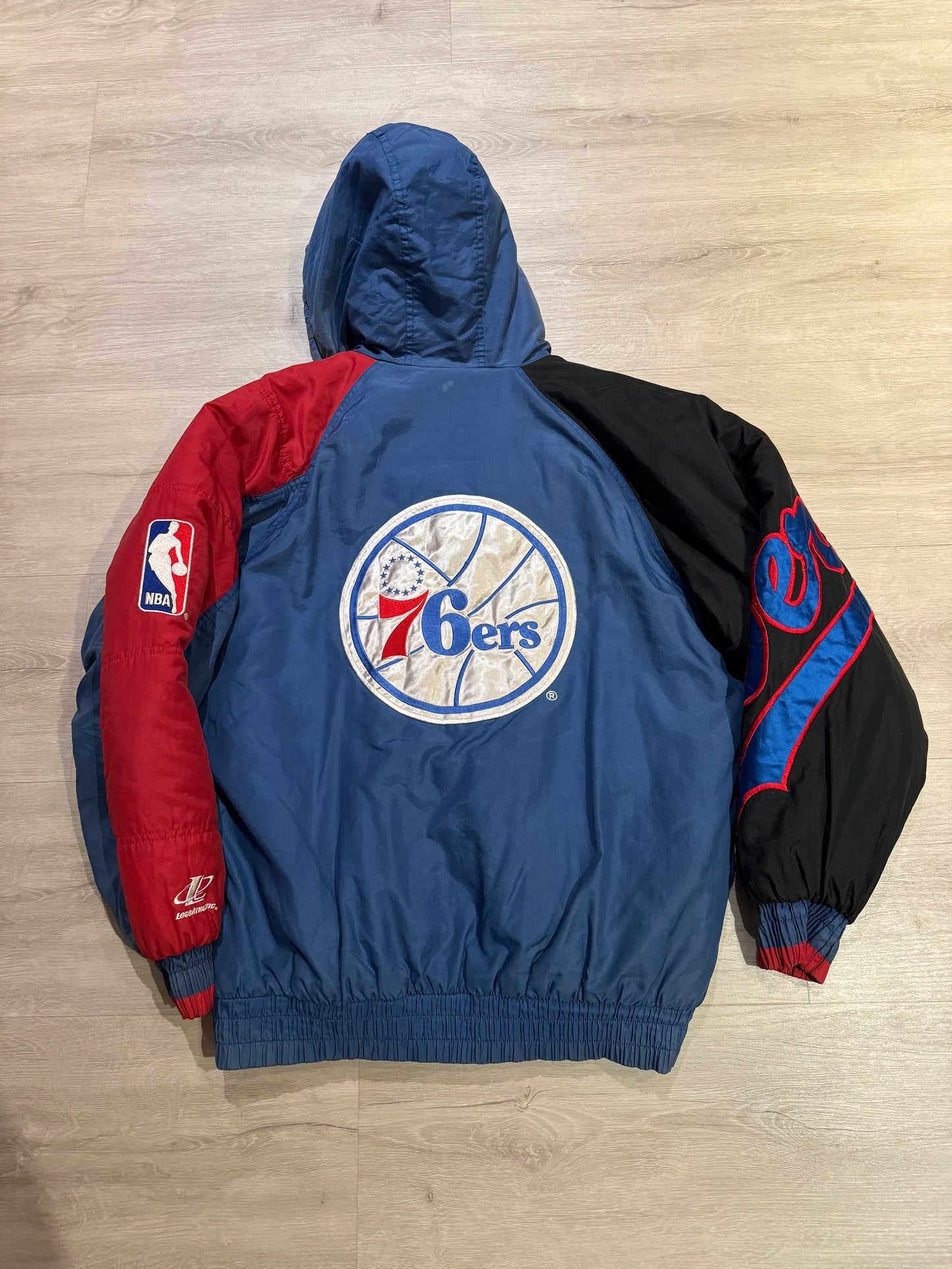 Vintage Philadelphia 76ers Logo Athletic Jacket