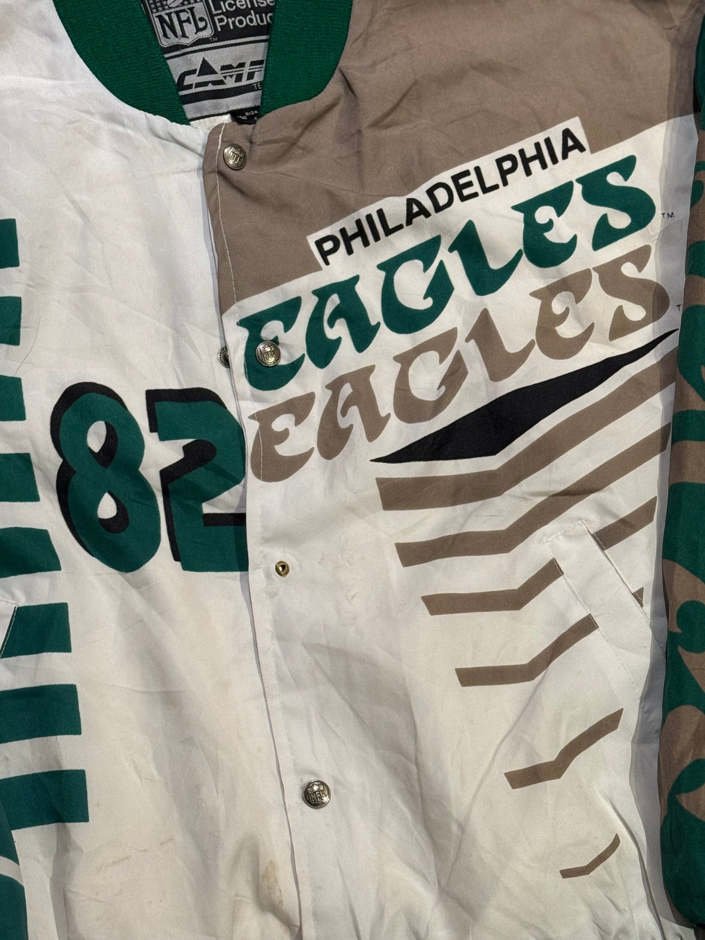 Vintage Philadelphia Eagles Campri Top Game Jacket