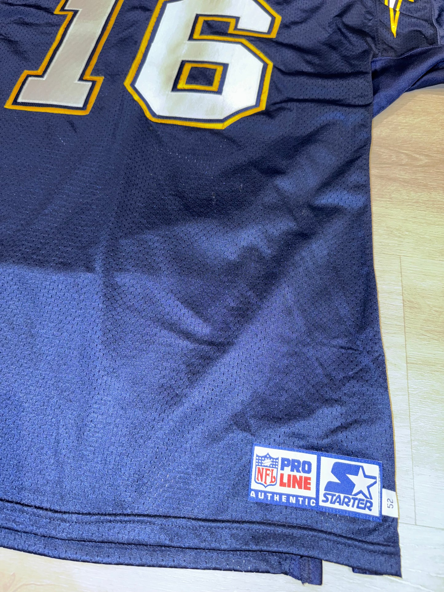 Vintage Ryan Leaf San Diego Chargers Authentic Starter Pro Cut Jersey