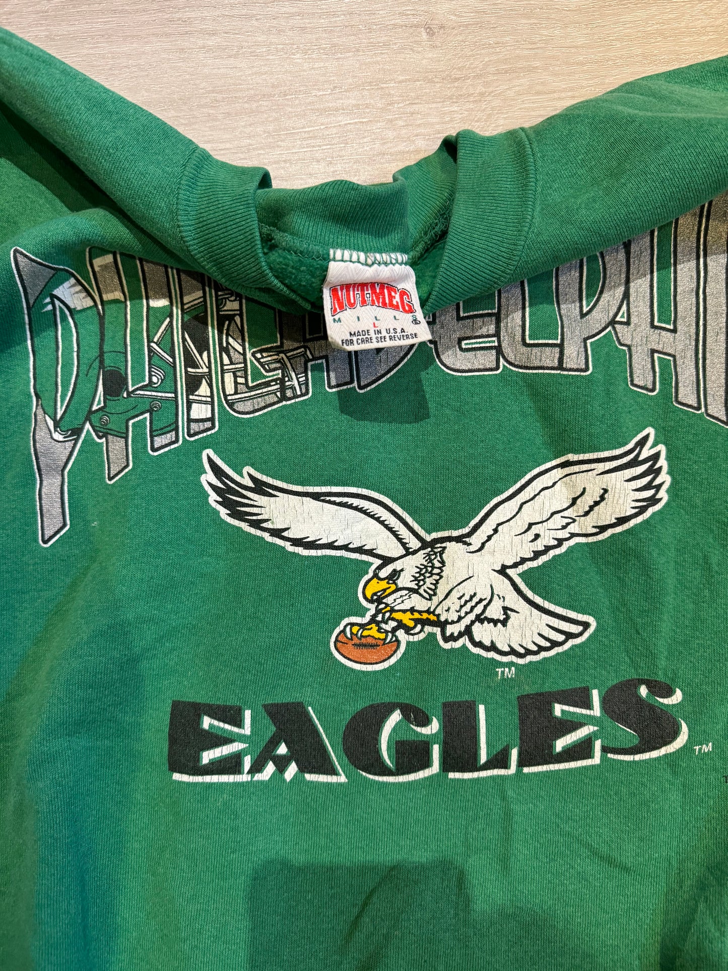 Philadelphia Eagles Vintage Nutmeg Crewneck