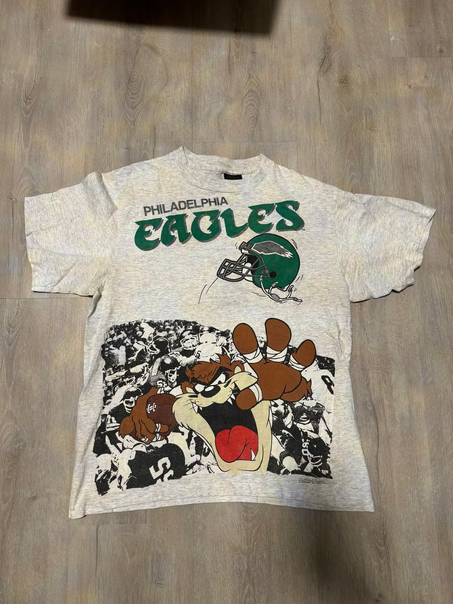 Vintage Philadelphia Eagles Tasmanian Devil shirt