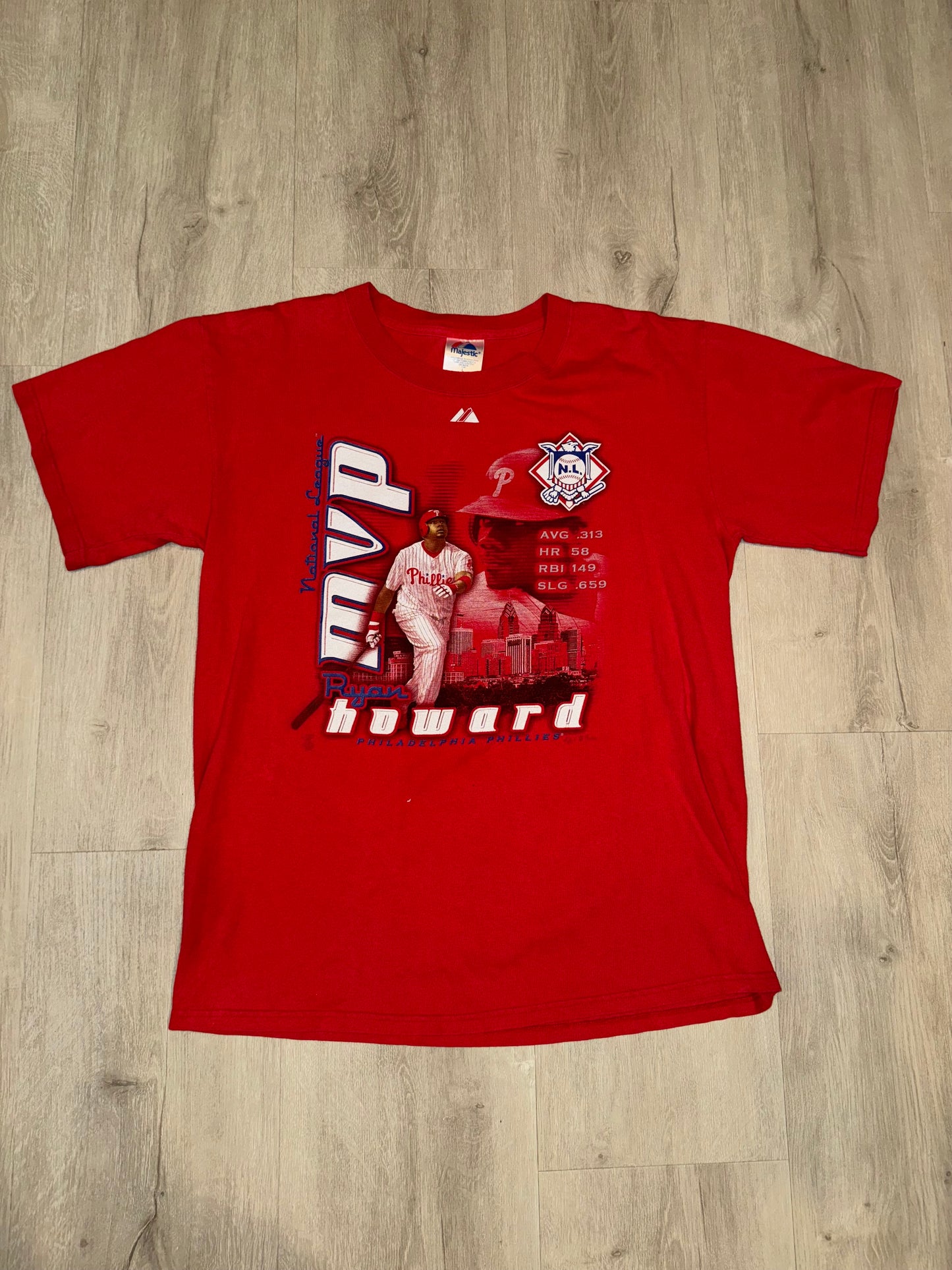 Phillies Ryan Howard MVP shirt #1051 (L)